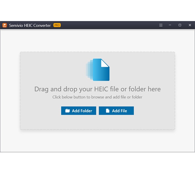 semivio heic converter add files